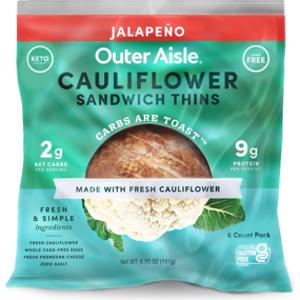 Outer Aisle Jalapeno Cauliflower Sandwich Thins